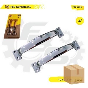 FBG-3356 PUXADOR DE ACO ALCA CHAPA 4'' C/2  2X48