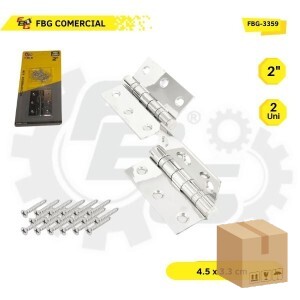 FBG-3359 KIT DOBRADICA 2'' DE ACO C/2 2X48