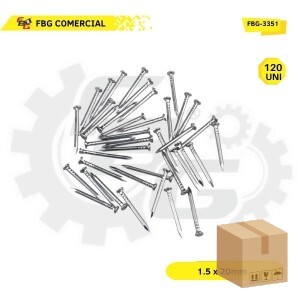FBG-3351 KIT PREGO DE ACO C/120 PCS 1.5X20MM 8X12