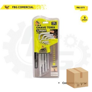 FBG-3373 CHAVE TORX C/ 9 PCS - M