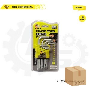 FBG-3372 CHAVE TORX C/ 9 PCS - P