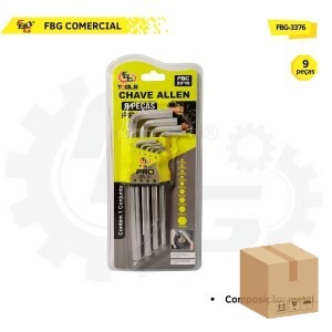 FBG-3376 CHAVE ALLEN C/ 9 PCS - M