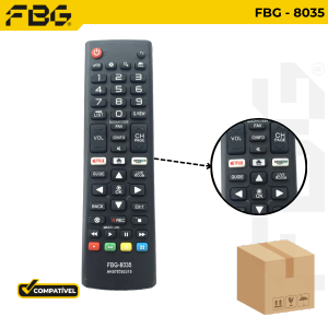 FBG-M 8035 SMART COMPATÍVEL C/  LG C/ NETFLIX E AMAZON