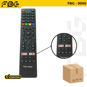 FBG 9005 SMART COMPATÍVEL C/ PHILCO/BRITANIA C/ YOUT E NETFLIX