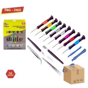 FBG-M 3160 JOGO CHAVES PRESCISÃO C/16 PEÇAS