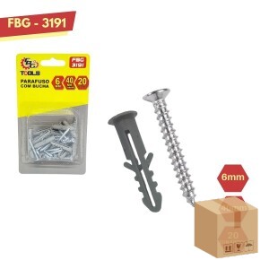 FBG-M 3191 JOGO DE PARAFUSO C/BUCHA 6MM